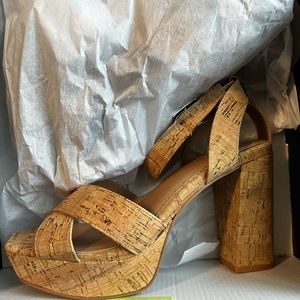 Torrid cork platform wedges- Brand new in box size 9